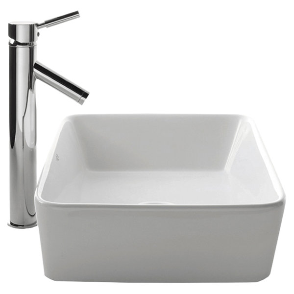 ADA Compliant Retro Bathroom Sinks & Faucet Combos You'll Love Wayfair